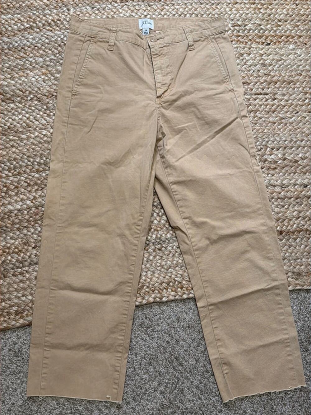 J.Crew slouchy boyfriend Chino 24 raw hem 2675